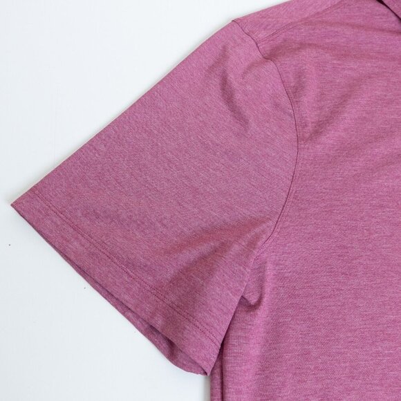 Lululemon Evolution Polo Short Sleeve  Performance Mauve Pink XL - Picture 7 of 9